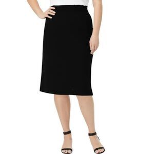 NWT CITY CHIC Black Perfect Suit Skirt